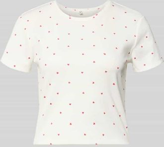 Only Regular Fit T-Shirt aus Baumwoll-Mix Modell FENJA in Weiss, Gr&ouml;&szlig;e XL