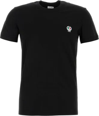 Dolce & Gabbana Black Stretch Cotton T Shirt