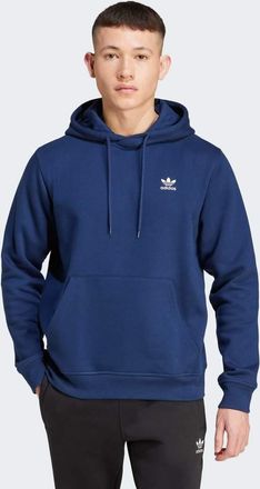 adidas Originals Trefoil Essentials - Felpa con cappuccio color indaco notte-Blu
