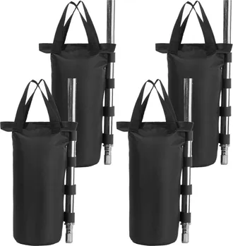 OEM Sacchi Per Pesi Pesanti Con Doppia Cucitura, Pesi Per Tende, Sacchi Di Sabbia, Borsa Da Esterno Nera (4 Pezzi, Rotonda, 22x50 Cm, Nera)