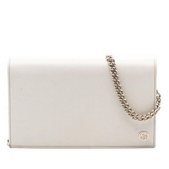Gucci Pre-owned Gucci Leather Betty Wallet On Chain 354697 4276