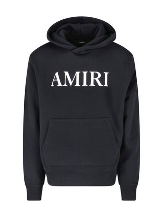 Amiri Black Core Logo Cotton Hooded Sweatshirt