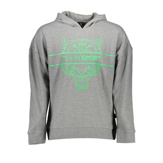 Plein Sport Grigio Cotton Men Mens Sweatshirt