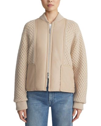 Lafayette 148 New York Reversible Knit Bomber