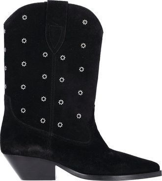 Isabel Marant Black Duerto Calfskin Leather Boots