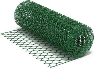 OEM Malla De Alambre De Pvc De Acero Galvanizado Verde, 25x25 Mm, Malla Cuadrada, Rollo De 10 M, 40 Cm De Altura, Cercado Tipo Jaula