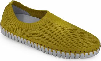 Eric Michael Womens Lucy Mesh Slip On In Yellow