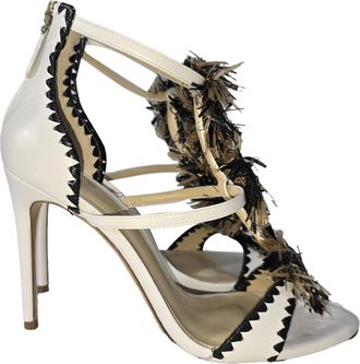 Alexandre Birman Tornado Sandals in White Leather