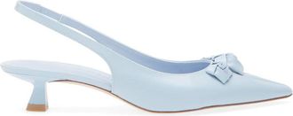 Stuart Weitzman Rosie 35 Leather Slingbacks, Brand Size 35 ( US Size 4.5 )