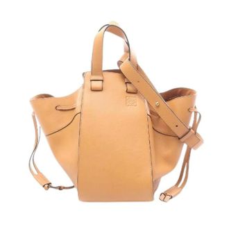 Loewe Pre-owned Bucket Bags, female, Brown, Size: ONE SIZE Pre-owned Hammock Medium Leather 2way Bag