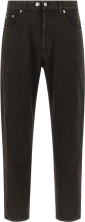 Department Five Musso Cropped Bull Jeans - Heren - Slim Fit Jeans - Zwart - W33 - Katoen - Jeans