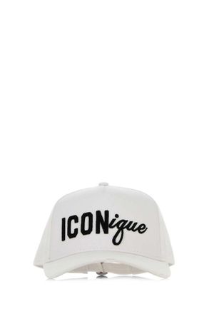 Dsquared2 White Iconique Logo Baseball Hat