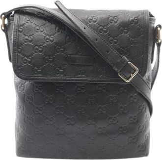 Gucci Pre-owned Vintage Schoudertas - Dames - Vintage Schoudertas - Zwart - ONE Size - Leer - Vintage