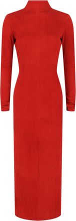 Ferragamo Backless Suede Dress