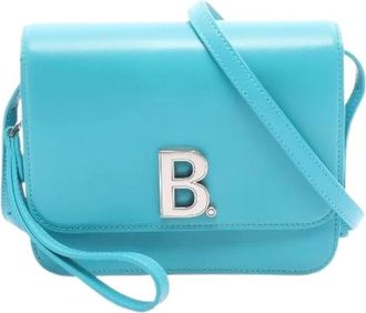 Balenciaga Pre-owned Cross Body Bags, female, Blue, Size: ONE SIZE Pre-owned Leather Shoulder Bag