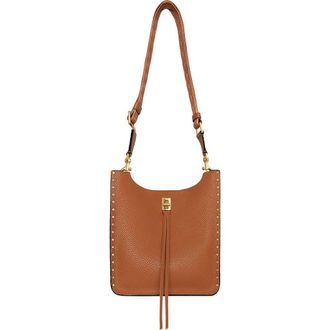 Rebecca Minkoff Medium Darren North/South Leather Shoulder Bag in Caramello at Nordstrom