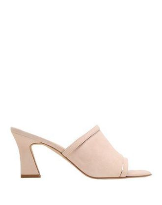 8 by YOOX SUEDE SQUARE TOE SPOOL-HEEL SANDAL