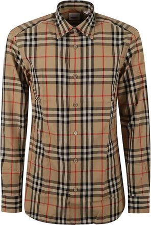 Burberry Hombre, Camisas, Beige, Talla: XL