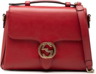 Gucci Pre-owned Gucci Small Dollar Calf Interlocking G Satchel Ladies JJC2GL1X4ICWS01M