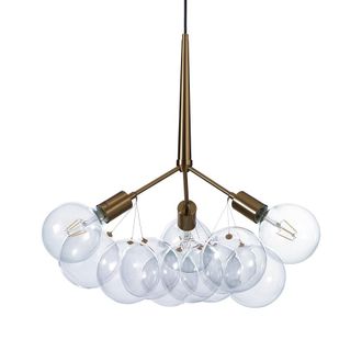 Oresteluchetta L&aacute;mpara de ara&ntilde;a de metal pintado lat&oacute;n antiguo mate cm. &Oslash;.60 h.60