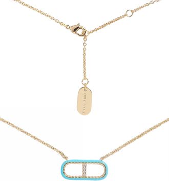 Emma Pills Womens Og Choker Necklace In Gold/blue