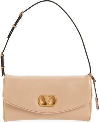 Valentino Garavani CLUTCH DEVAIN NAPPA DELUXE in Rose at Nordstrom