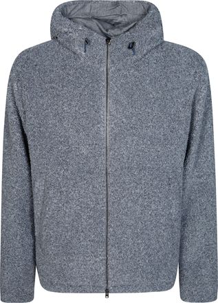 Herno Textured Plush Hooded Jacket