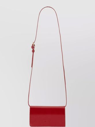 Kiton cross-body bag with glossy finish and adjustable strap