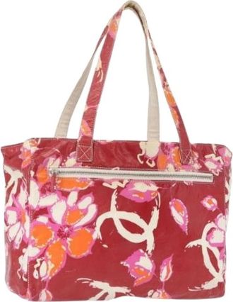 Chanel Pre-owned Vintage Nylon Tote Bag - Dames - Vintage Shopper - Rood - ONE Size - Nylon - Vintage