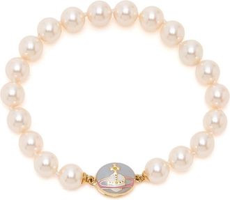 Vivienne Westwood Pearl Bracelet with White