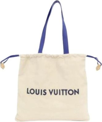 Louis Vuitton Pre-owned Louis Vuitton Leren Tassen - unisex - Vintage Shopper - Beige - ONE Size - Leer - Vintage