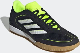 adidas Fussballschuh ADIDAS PERFORMANCE COPA COURT LEAGUE HALLEN, Gr. 42,5, weiss (core schwarz, cloud wei&szlig;, lucid lemon), Synthetik, Textil, Schuhe Fussball