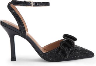 Kurt Geiger Womens Allegra Court Heels - Black Fabric - Size UK 7