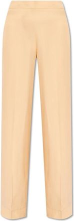 Jil Sander Wijde broek - Dames - Wijde Broeken - Beige - M - Broeken