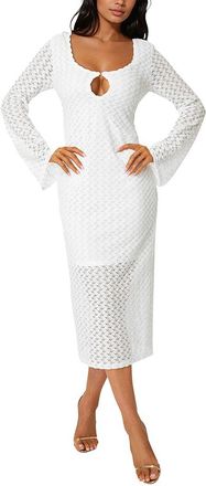 Bebe Crochet Midi Dress