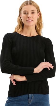 Tyler B&ouml;e Cotton Cashmere Ribbed Crewneck Sweater In Black