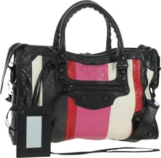 Balenciaga Pre-owned Vintage Hand Bag - Dames - Vintage Handtas - Veelkleurig - ONE Size - Leer - Vintage