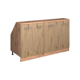 Vicco Conjunto De Armarios Para Techo Inclinado Rion, Roble Artesanal, 140 Cm Lote De 2 Carcasas De Armario 60 Cm De Profundidad, Vicco