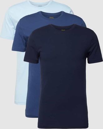 Ralph Lauren T-Shirt mit Logo-Stitching im 3er-Pack in Blau, Gr&ouml;&szlig;e S
