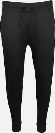 HUGO BOSS Mens BOSS Authentic Cotton Terry Jogging Bottom with Logo, Black - Size: 32/33/32
