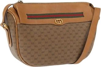 Gucci Pre-owned Vintage Crossbody Bag - Dames - Vintage Schoudertas - Beige - ONE Size - Vintage