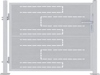 vidaXL Puerta De Jard&iacute;n Plateado 100 X 75 Cm Acero Inoxidable Vidaxl