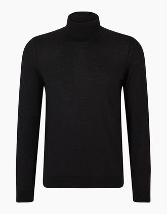 HUGO BOSS Mens Musso P Crew Sweatshirt - Black - Size: 38