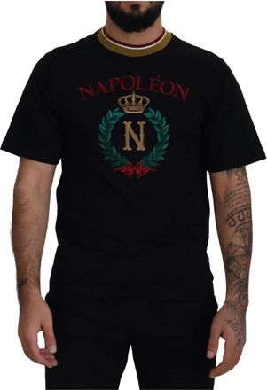 Dolce & Gabbana T-shirt met korte mouwen - Heren - T-shirts - Zwart - XS - Katoen - Tops