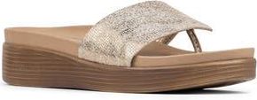 Donald J Pliner Fifi Platform Wedge Flip Flop in Camel at Nordstrom Rack, Size 6.5