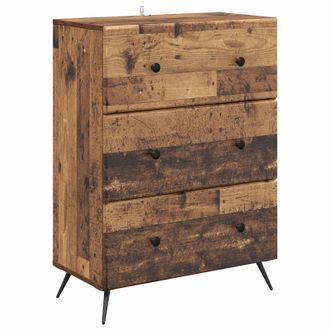vidaXL Cajonera 66 X 34,5 X 90 Cm Madera De Ingenier&iacute;a Vidaxl