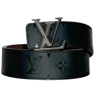 Louis Vuitton Pre-owned Vintage Canvas Belt - Heren - Pre-owned - Zwart - Maat: ONE Size Leer