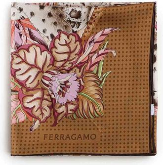 Ferragamo Printed Silk Scarf