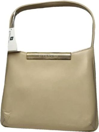 Givenchy Pre-owned Handtas - Dames - Vintage Handtas - Beige - ONE Size - Leer - Vintage