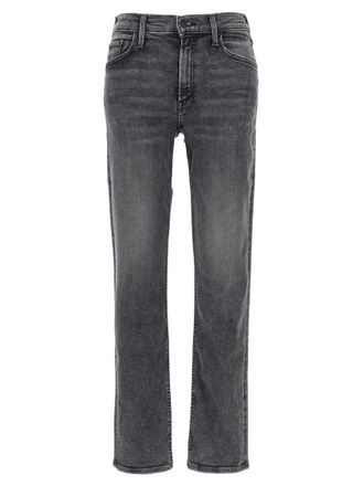 Mother Grey The Mid Rise Rider Skimp jeans